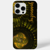 Aangepaste naam Abstracte rotatiespieken Case-Mate iPhone Case (Achterkant)