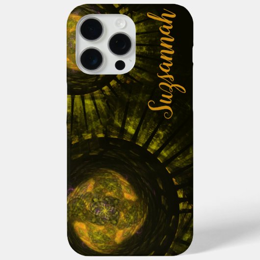 Aangepaste naam Abstracte rotatiespieken Case-Mate iPhone Case (Achterkant)