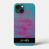 Aangepaste naam Abstracte slijmstructuur Case-Mate iPhone Case (Achterkant)