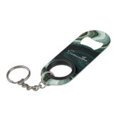 Aangepaste naam abstracte Stone Swirl Mini Flessenopener (Voorkant Gekanteld)