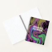 Aangepaste naam Acrylic Pesting Journal Notitieboek (Binnen)