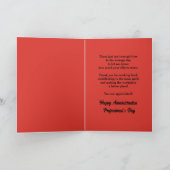 Aangepaste Naam Administratieve Professionele Dag Bedankkaart (Binnen)