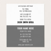 Aangepaste naam Adres Gepersonaliseerd Visitekaart Visitekaartjes (Buitenkant ongevouwen)