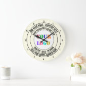 Aangepaste naam adres website promotieklok grote klok (Huis)