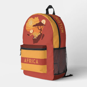 Aangepaste naam Afrika Bedrukte Rugzak