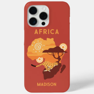 Aangepaste naam Afrika iPhone 15 Pro Max Hoesje
