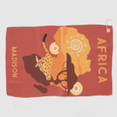 Aangepaste naam Afrika Golfhanddoek (Horizontaal)