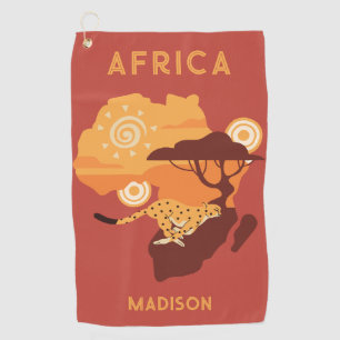 Aangepaste naam Afrika Golfhanddoek