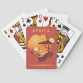 Aangepaste naam Afrika Pokerkaarten (Achterkant)