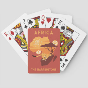 Aangepaste naam Afrika Pokerkaarten