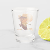 Aangepaste naam Afrika Shot Glas (Achterkant)