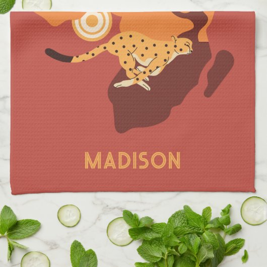 Aangepaste naam Afrika Theedoek (Gevouwen)