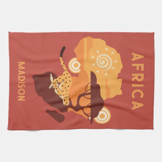 Aangepaste naam Afrika Theedoek (Horizontaal)