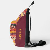 Aangepaste naam Afrikaans patroon Sling Bag (Rechts)