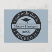 Aangepaste naam afstuderen en briefkaart jaar (Voorkant)