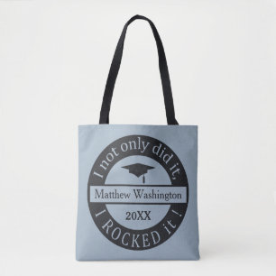 Aangepaste naam afstuderen en jaartassen tote bag