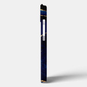 Aangepaste naam Agate Navy Blue Gold Geode Marble Case-Mate iPhone Case (Achterkant / Links)