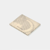 Aangepaste naam Akoestische gitaar Performer Post-it® Notes (Schuin)