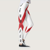 Aangepaste Naam Alabama Vlag Verhuurd Leggings (Rechts)