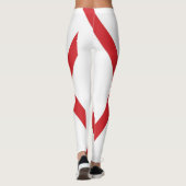 Aangepaste Naam Alabama Vlag Verhuurd Leggings (Achterkant)