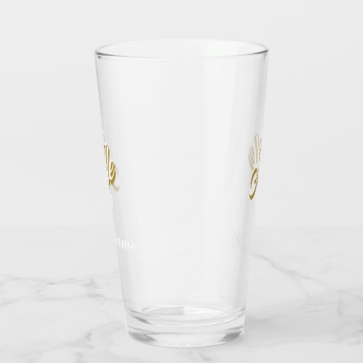 Aangepaste naam: Ale Me Cool Funny Pint Beer Glass Glas (Rechts)