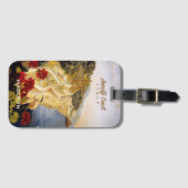 Aangepaste naam Amalfi Italië Bagagelabel (Voorkant (horizontaal))