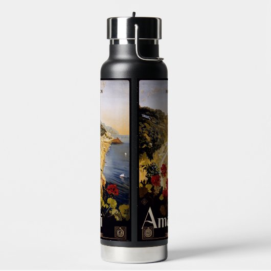 Aangepaste naam Amalfi Italië Waterfles (Links)