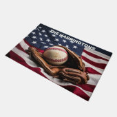 Aangepaste naam American Baseball Deurmat (Schuin)