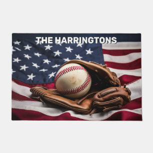 Aangepaste naam American Baseball Deurmat