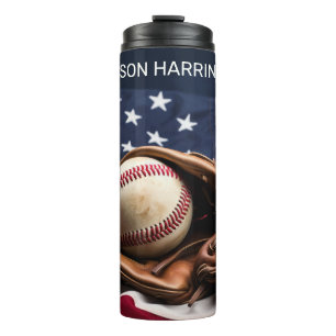 Aangepaste naam American Baseball Thermosbeker