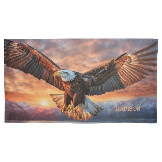 Aangepaste naam American Eagle Kussensloop (Voorkant)