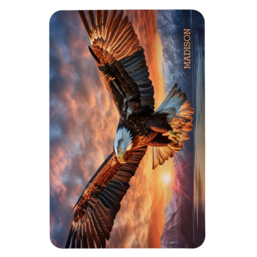 Aangepaste naam American Eagle Magneet (Verticaal)