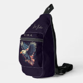 Aangepaste naam American Eagle Sling Bag (Rechterhoek)