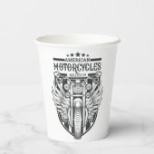 Aangepaste naam "Amerikaanse motorfietsen" Papieren Bekers (Achterkant)