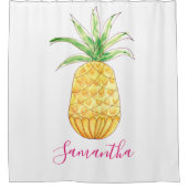 Aangepaste naam ananas douchegordijn (Voorkant)