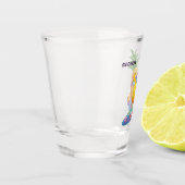 Aangepaste naam ananas surfer shot glas (Links)