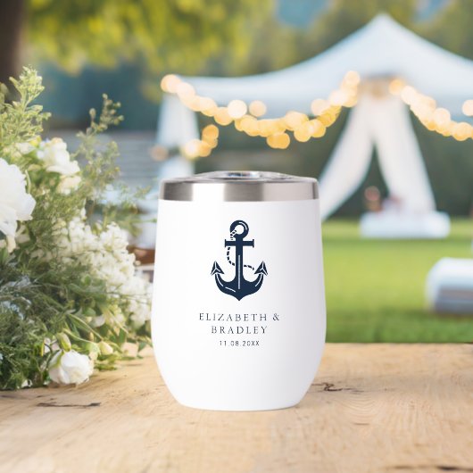 Aangepaste naam anker huwelijksboot (Bruiloft (Gedraaid) )