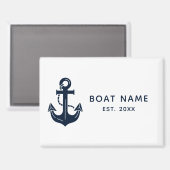 Aangepaste naam anker voor boot magneet (Voorkant / Achterkant)