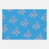 Aangepaste naam Any Age Birthday Comic Style Inpakpapier Vel (Voorkant 2)