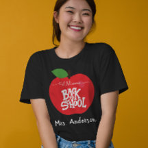 Aangepaste naam Apple Welkom Terug naar School Tea