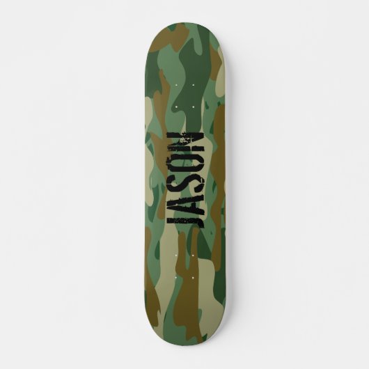 Aangepaste naam armo camouflage skateboard van cam (Voorkant)