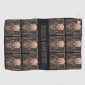 Aangepaste naam Art Deco Golfhanddoek (Horizontaal)