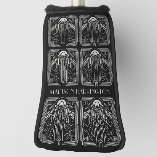 Aangepaste naam Art Deco Golfheadcover (Draai 90)