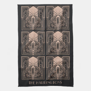 Aangepaste naam Art Deco Theedoek