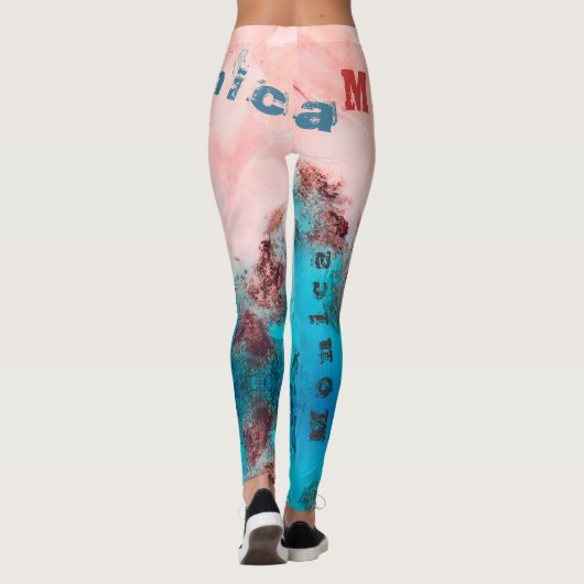 Aangepaste naam Art Leggings (Achterkant)