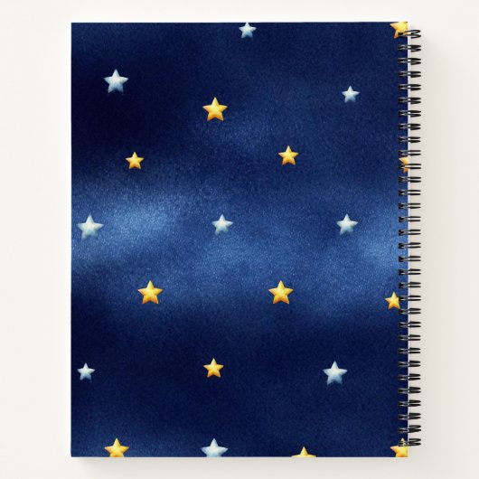 Aangepaste naam Astronaut Ruimtevliegtuig Terug na Notitieboek (Achterkant)