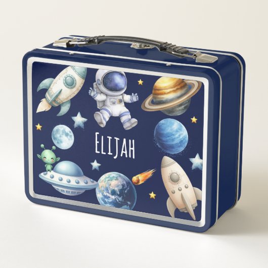 Aangepaste naam Astronaut Space Terug naar school (Achterkant)