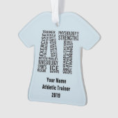 Aangepaste naam Athletic Trainer AT Gift Ornament (voorkant)