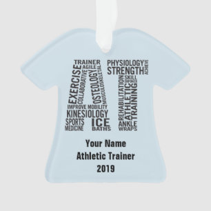 Aangepaste naam Athletic Trainer AT Gift Ornament