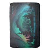 Aangepaste naam Aurora Borealis Illustratie Badmat (Voorkant Verticaal)